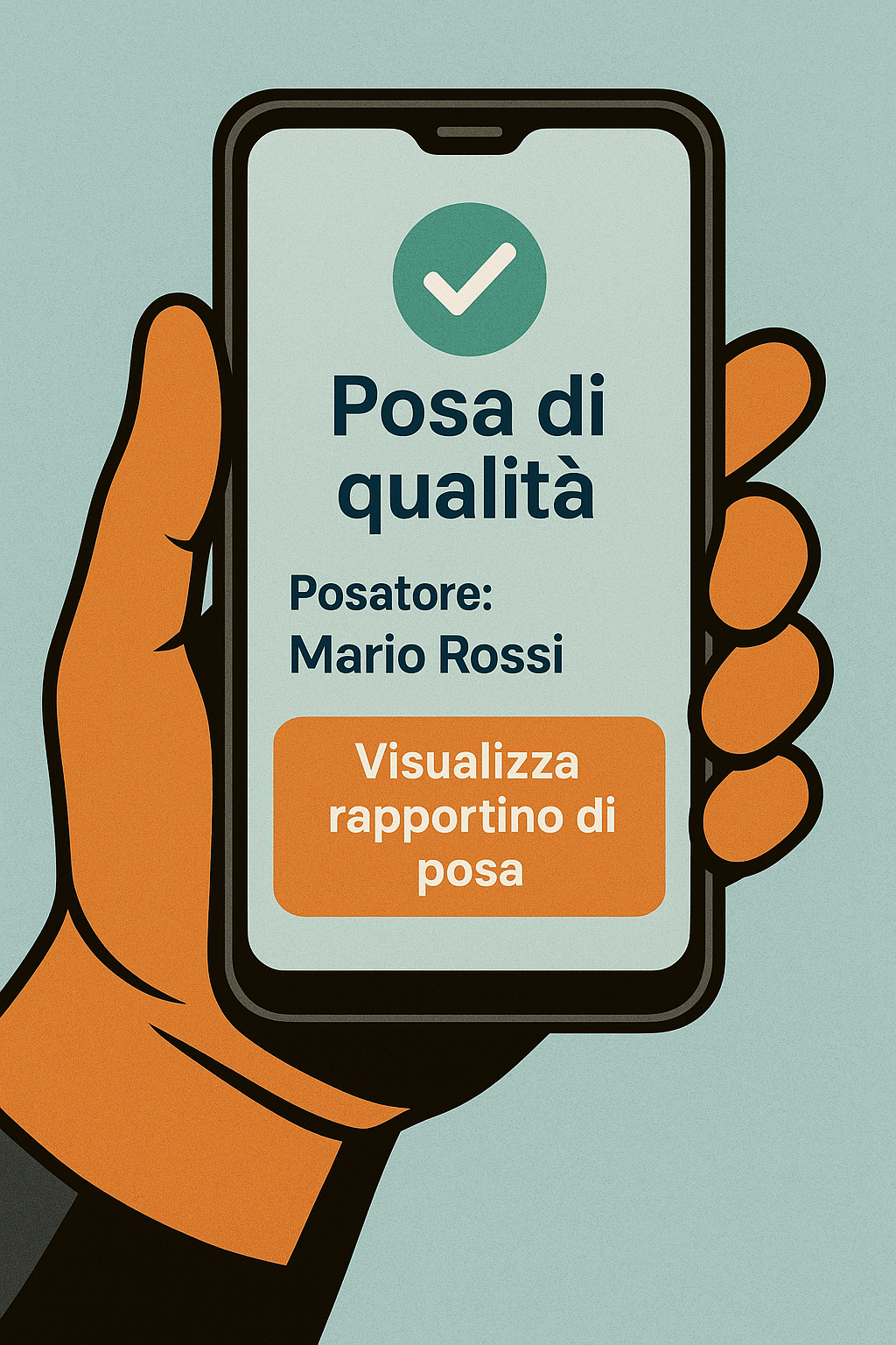 Super posatore posacheck verifica della posa